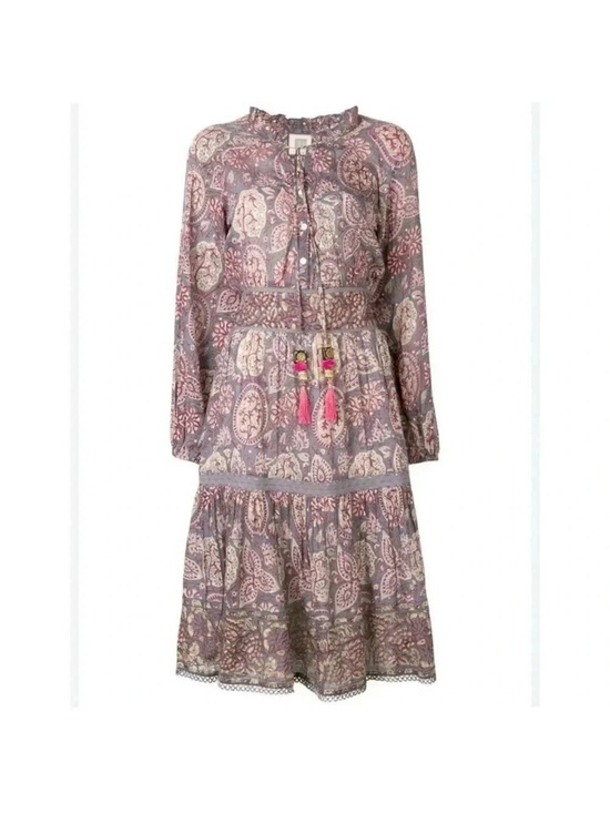 Bell By Alicia Bell Dresses & Skirts - Bell by Alicia Bell "Grace" Long Sleeve Tiered Silk-Blend Midi Dress Size Small